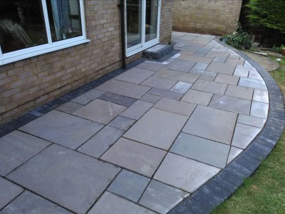 Natural Stone Patio in Cirencester, Gloucestershire