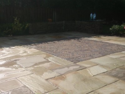 Natural Stone Patio in Cirencester, Gloucestershire